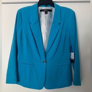 Kenzie NWT Teal One Button Blazer Jacket Large
